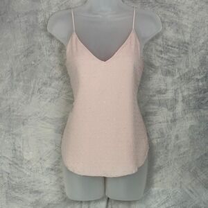 Express Camisole Pink Swiss Dot Top Womens sz XS coquette fairy feminine y2k
